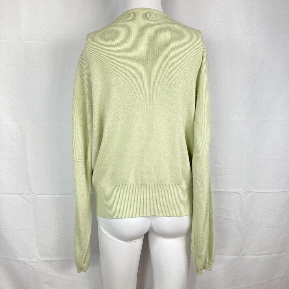 Urban Outfitters Sweater Womens Sz XS Pullover Sage‎ Green Deep V Neck Wrap - Picture 4 of 9